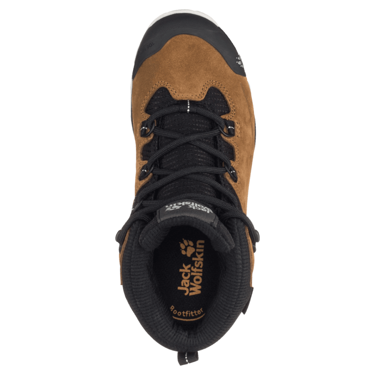 Desert Brown-Black Kid's Mtn Attack 3 Lt Texapore Mid Brand Jack Wolfskin