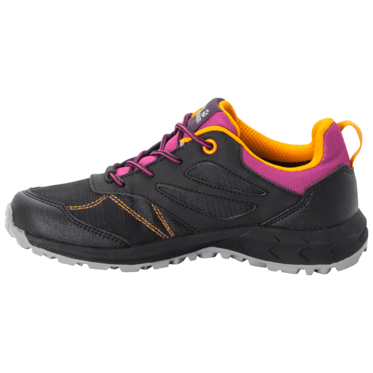 Brand Jack Wolfskin Fashion Kid's Woodland Texapore Low Black-Purple