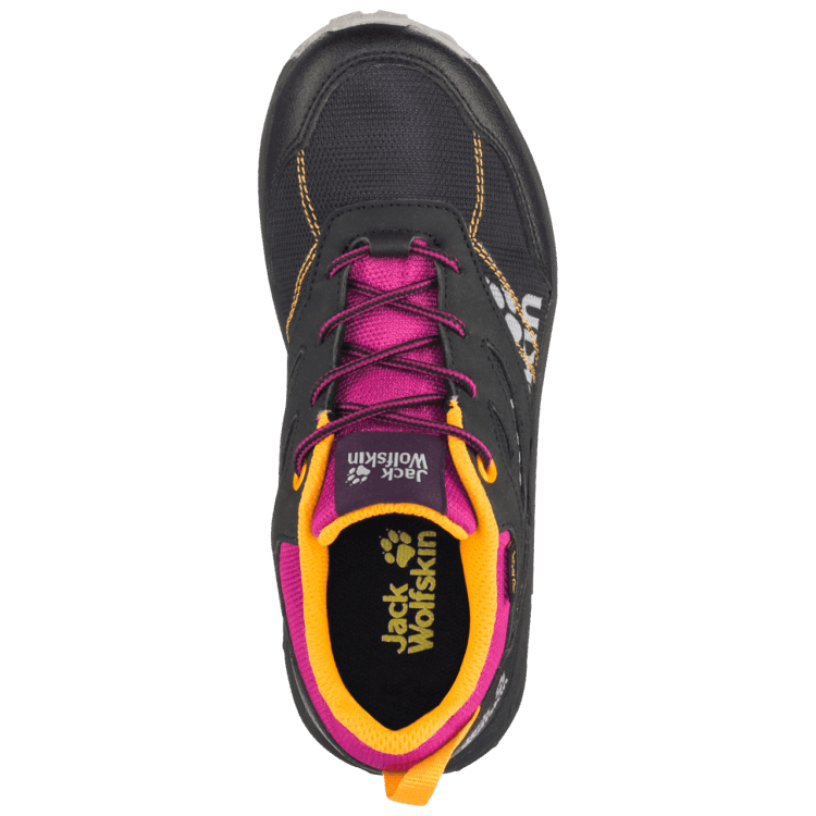 Brand Jack Wolfskin Fashion Kid's Woodland Texapore Low Black-Purple